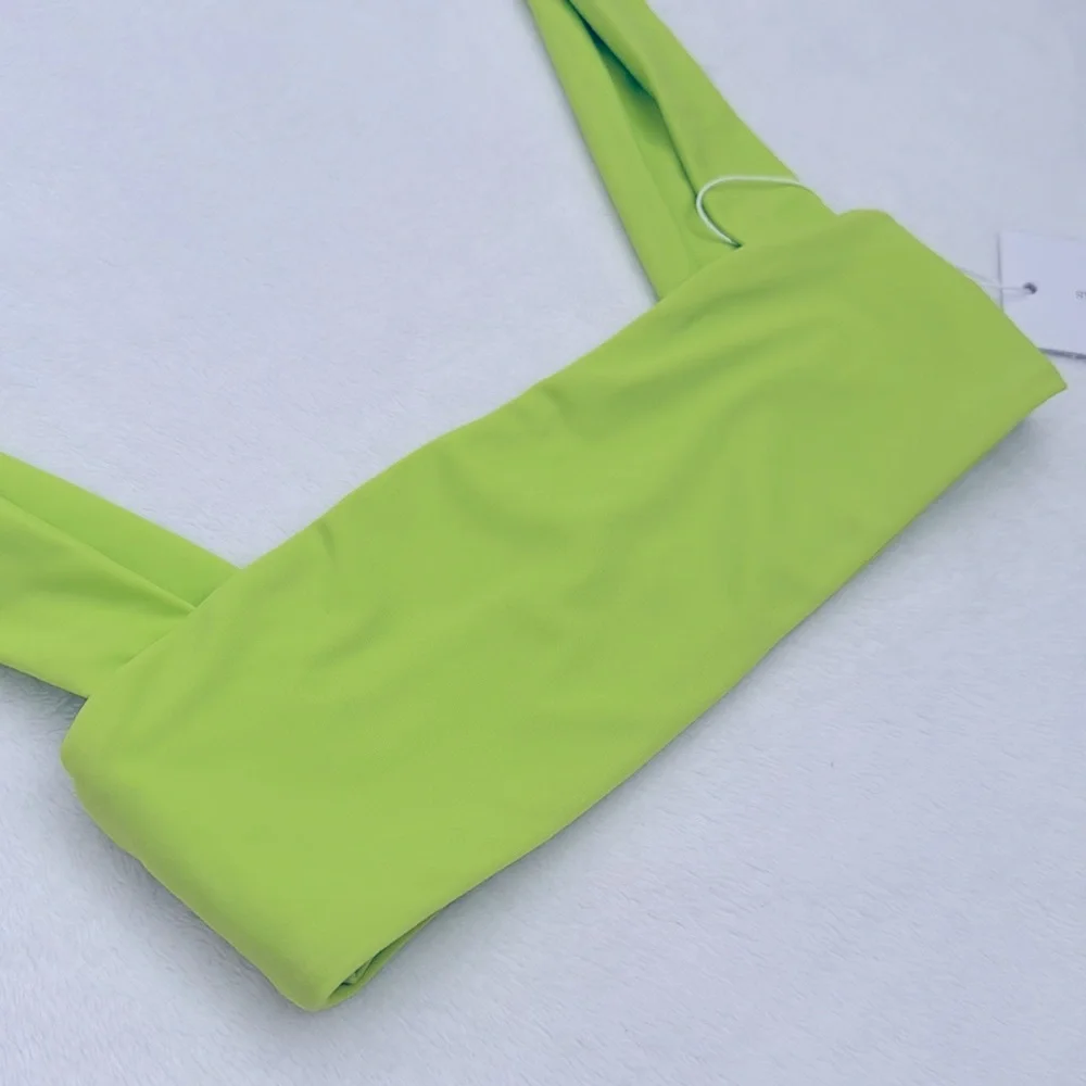 {NWT} Lovers + Friends | Neon Fun Loving Bikini Swimsuit Set Arctic Lime XXS/XS - Picture 5 of 15